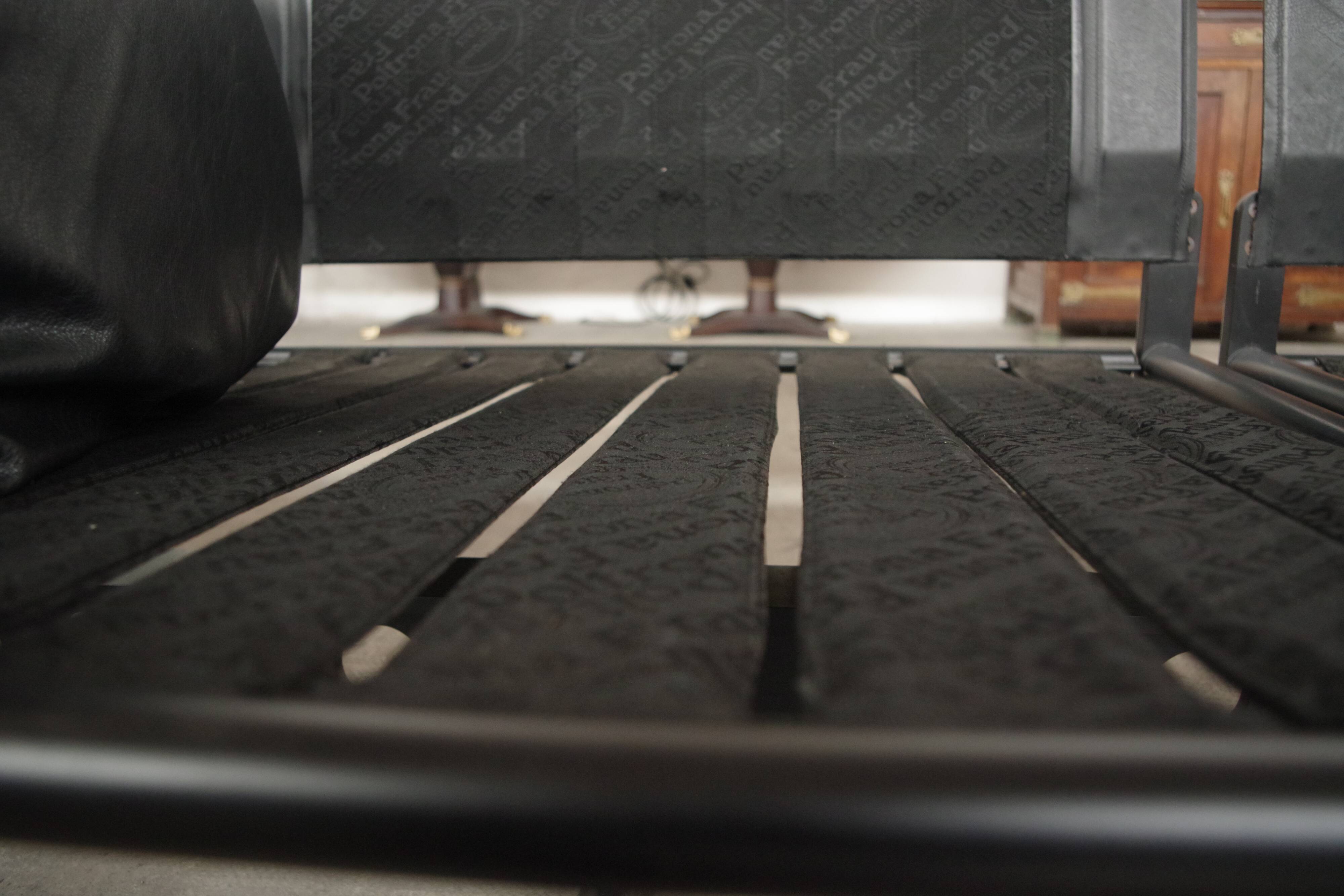 Corner sofa opening in leather and coffee table in marble by pierluigi cerri for frau, 1980s