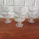 5 vintage footed cups for ice cream cocktails