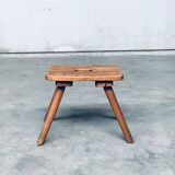 Folk Art Handmade Milk Stool, Late 1800s