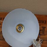 Hanging in green enamelled sheet metal