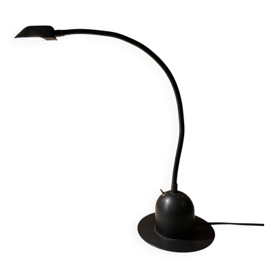 Lampe de bureau ou de chevet – métal noir, design années 90, made in Franc