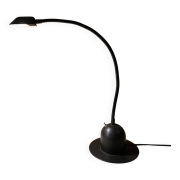 Lampe de bureau ou de chevet – métal noir, design années 90, made in Franc