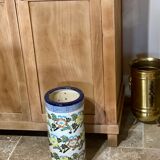 Enamelled ceramic umbrella stand