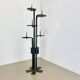 Large brutalist bronze candleholder by Manfred Bergmeister, Germany, 1970s