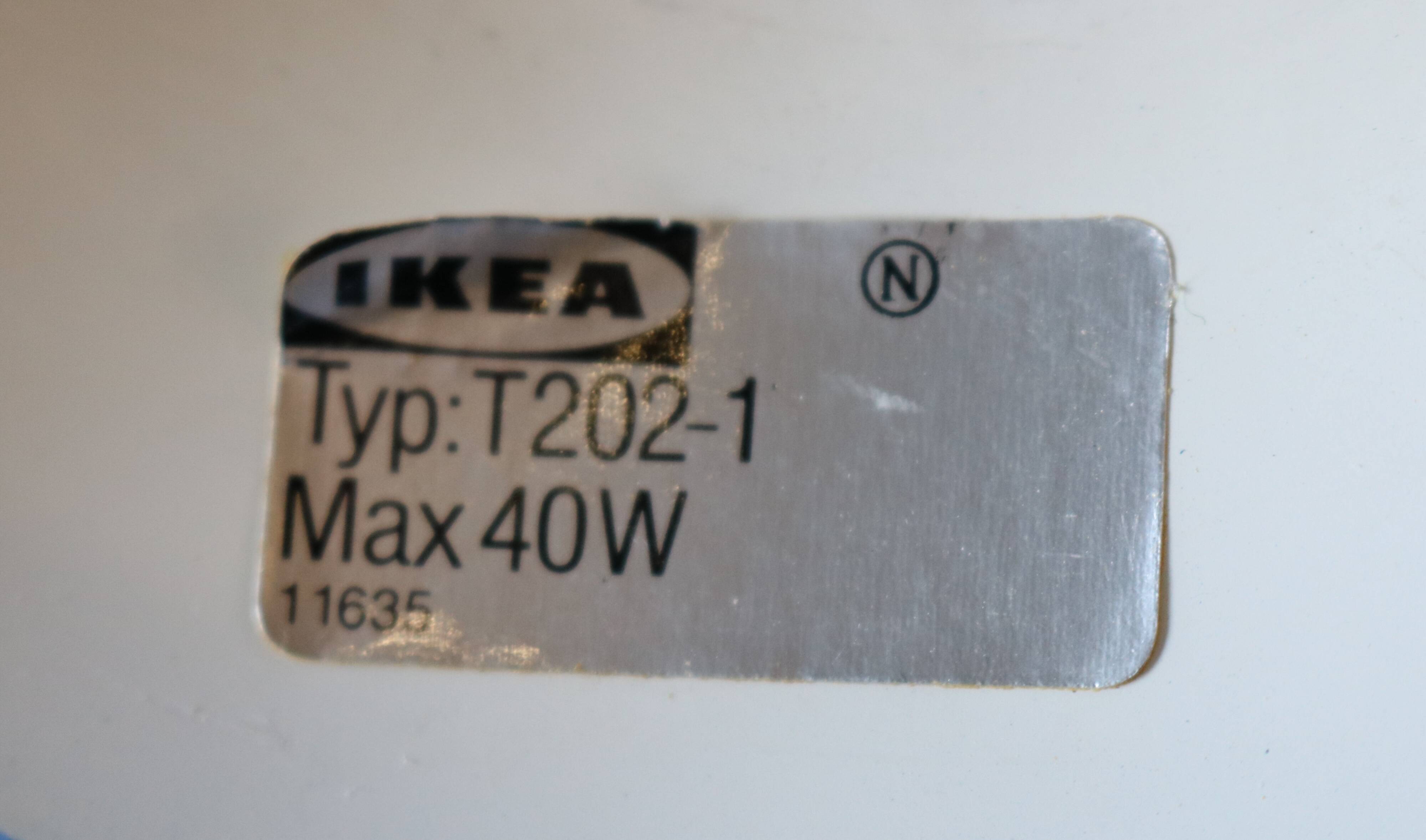 Vintage IKEA original blue lamp - Duett T202 - Bent Gantzel Boysen design