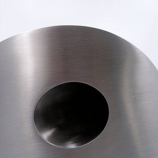 Brushed Aluminum large vase H:40cm