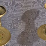 Pair of brass candlesticks