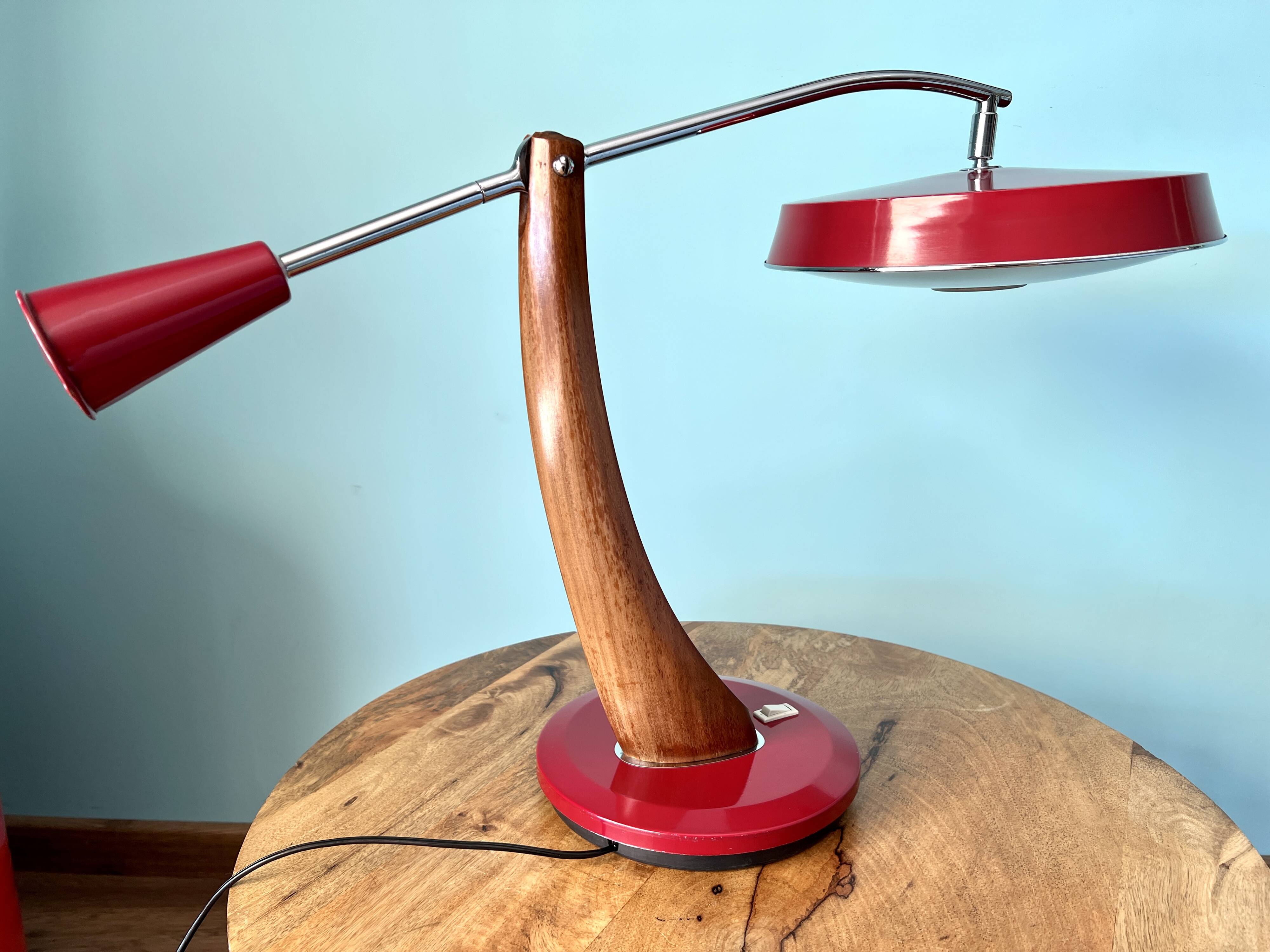 Desk lamp, FASE lamp President Pendulo model for office or apartment decoration, midcentury decor