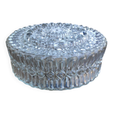Round ceiling light in thick glass