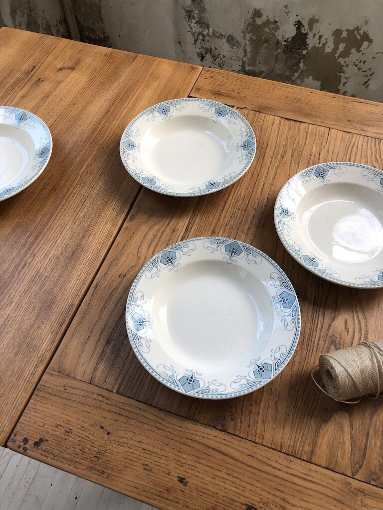 4 plates "Germaines" Sarreguemines