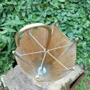 Vintage 1960s brass umbrella stand