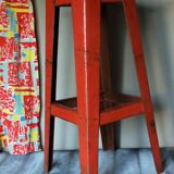 Vintage industrial stool made of recycled sheet metal