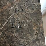 Art Deco wood and marble bedside