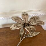 Metal flower ashtray 70s
