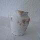 Pichet pot à lait verseur décor petites fleurs roses Limoges porcelaine