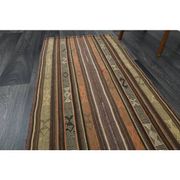 1970s Vintage Turkish Oushak Handmade Wool Cotton Orange Runner Rug 73x267