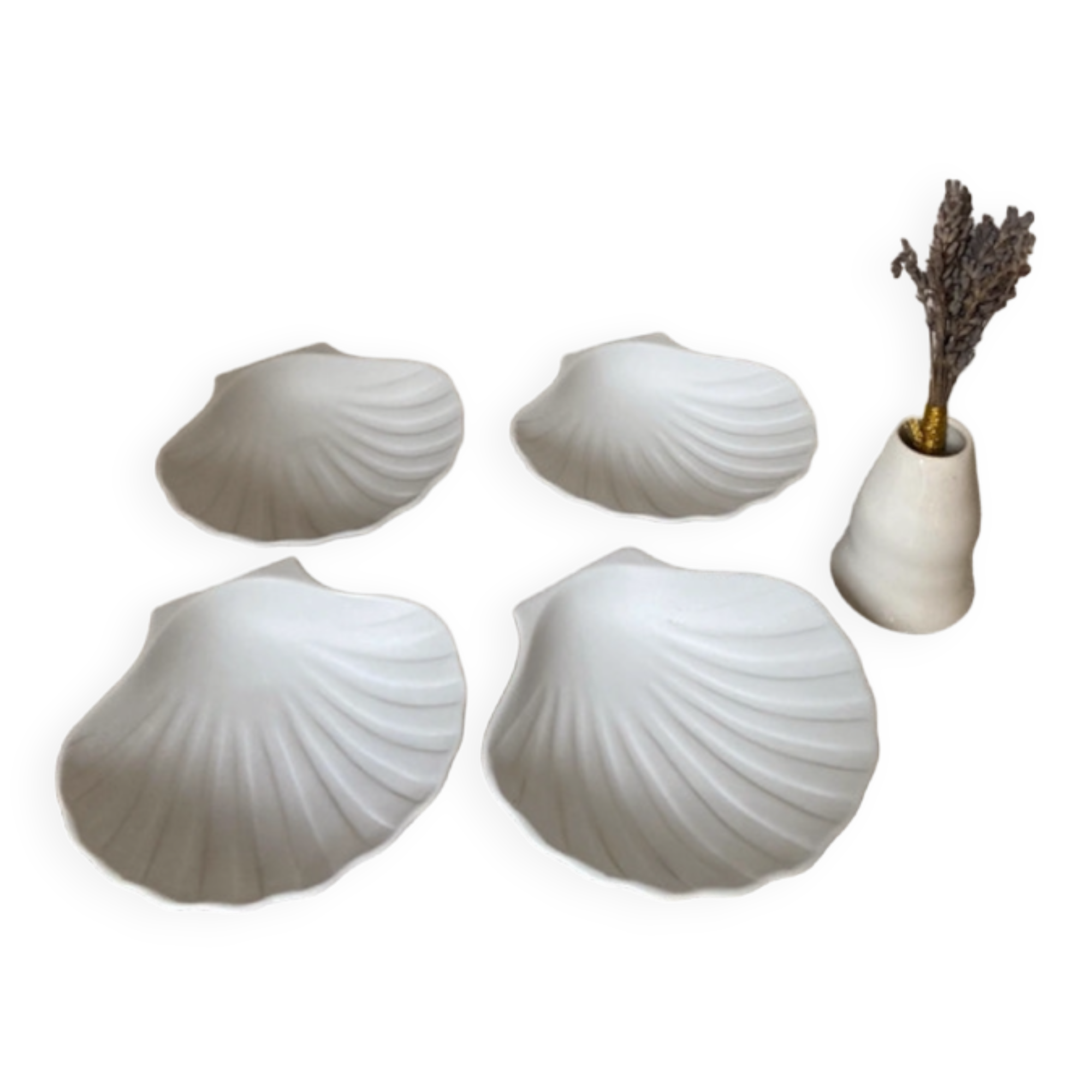Raw scallop bowls