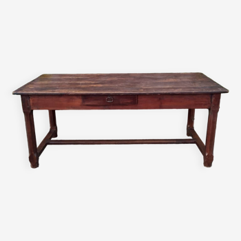 19th century oak farm table