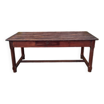 19th century oak farm table