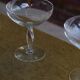 Crystal champagne coupes x5