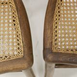 Pair of bistro chairs with canework. Ref Brunelle