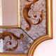 Eglomised glass mirror 75 X 60 cm