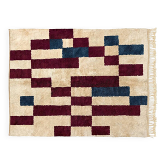 100% Moroccan wool rug, Christmas gift