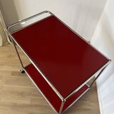 USM Haller Serving Trolley in Ruby Red