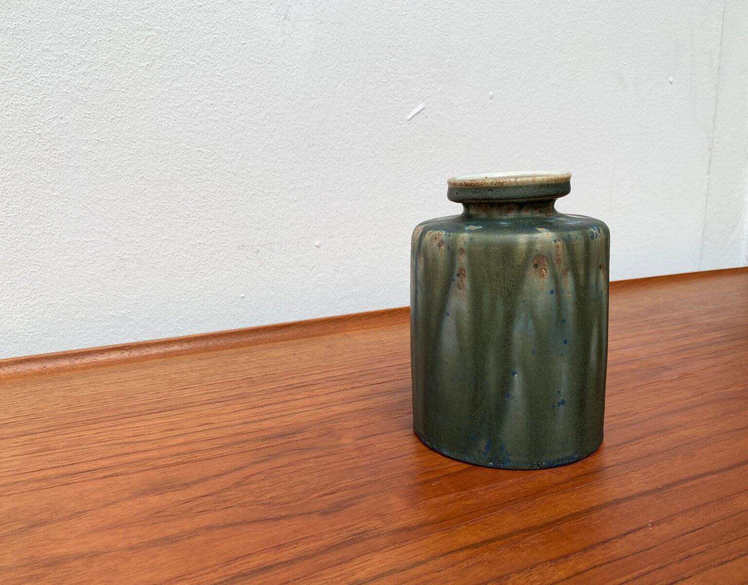 Mid-Century Minimalist Studio Pottery Vase by Rolf Weber for Rolf Weber Steinzeug, 1960s