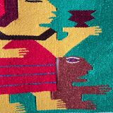 Vintage mexican decorative tapestry
