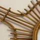 The vintage guitar rattan mirror.