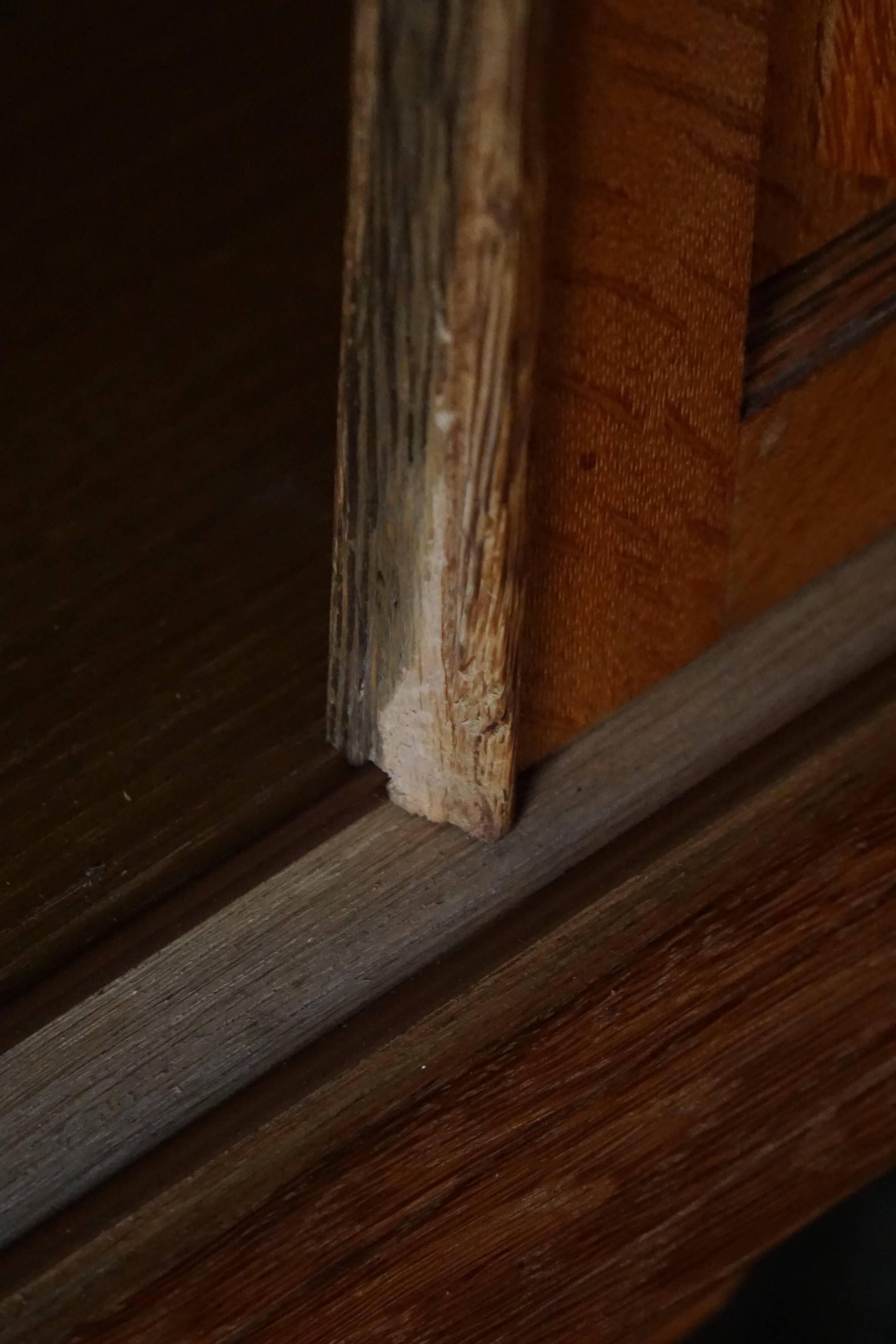 Low oak enfilade by a Danish cabinetmaker, 1960s, mid-century modern.