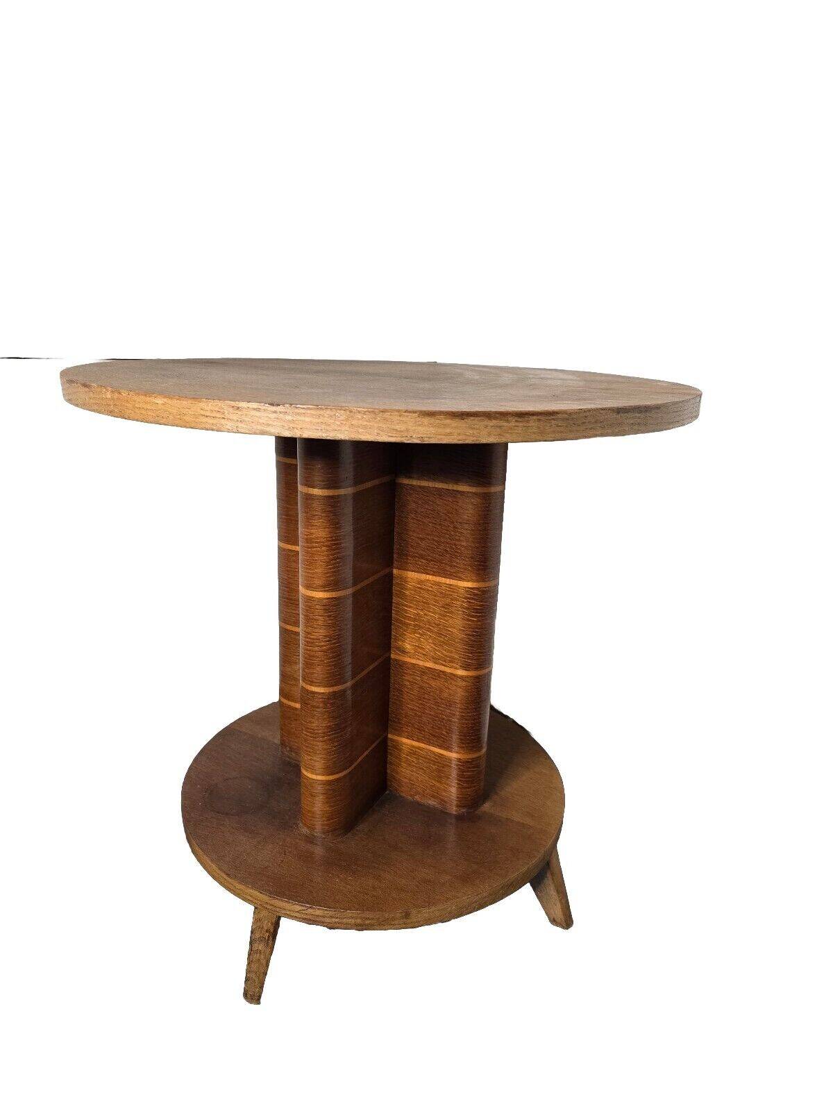 vintage marquetry pedestal table