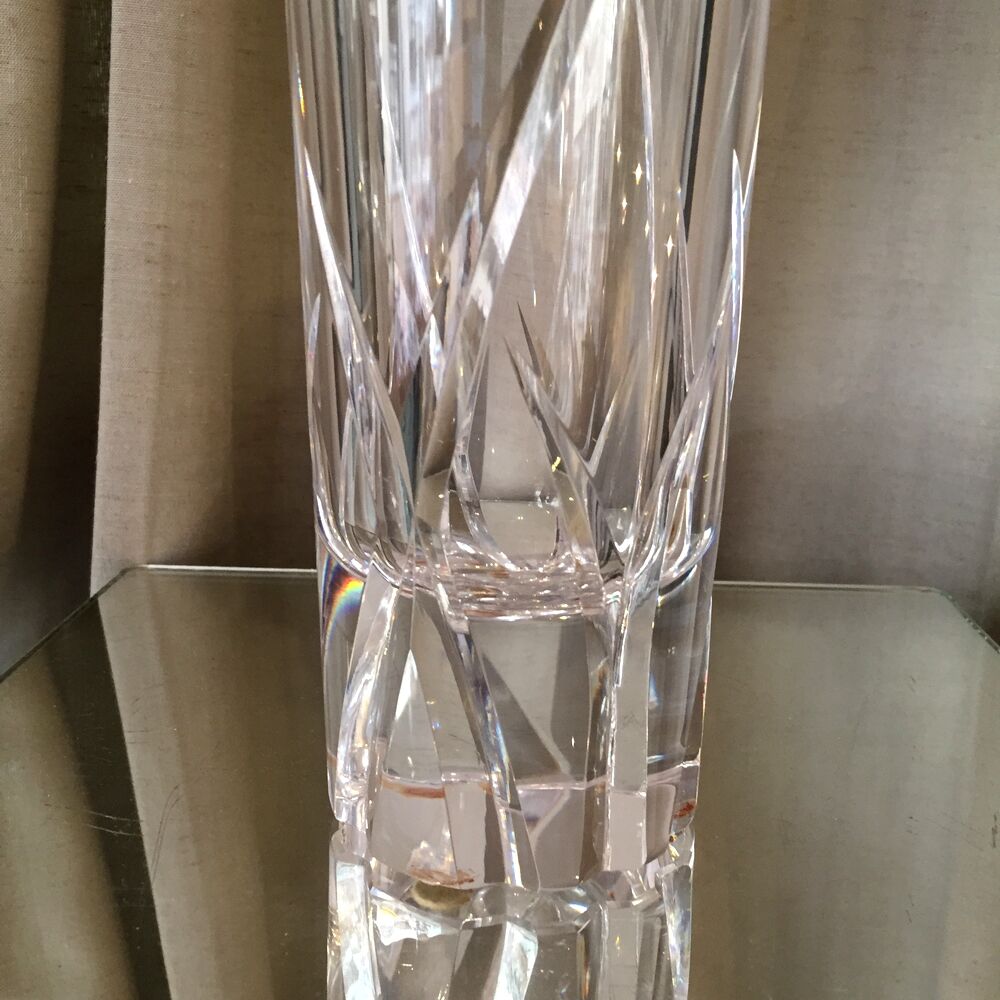 Crystal tube vase wean size
