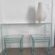 Console glass Akante and nesting side tables