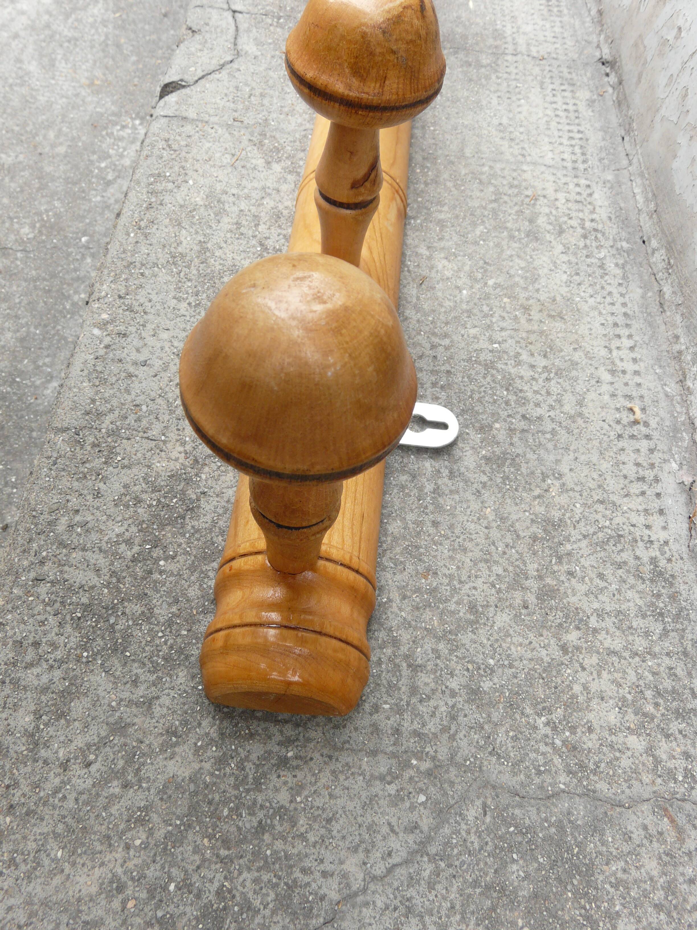 Bamboo bamboo coat rack 5 hooks