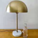 Golden mushroom lamp