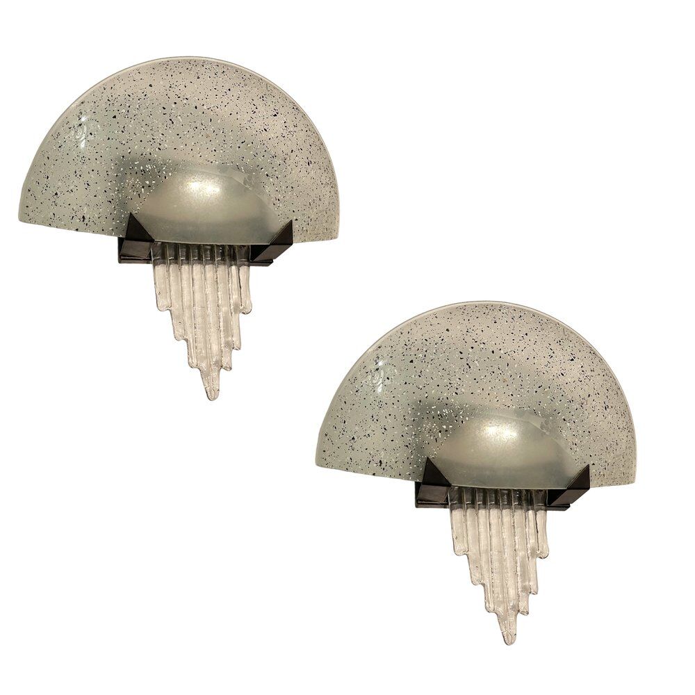 Sculptural Murano glass sconces by VE.SO.I DESIGN, 1980s