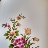 Large oval dish Gien model Floreal - vintage