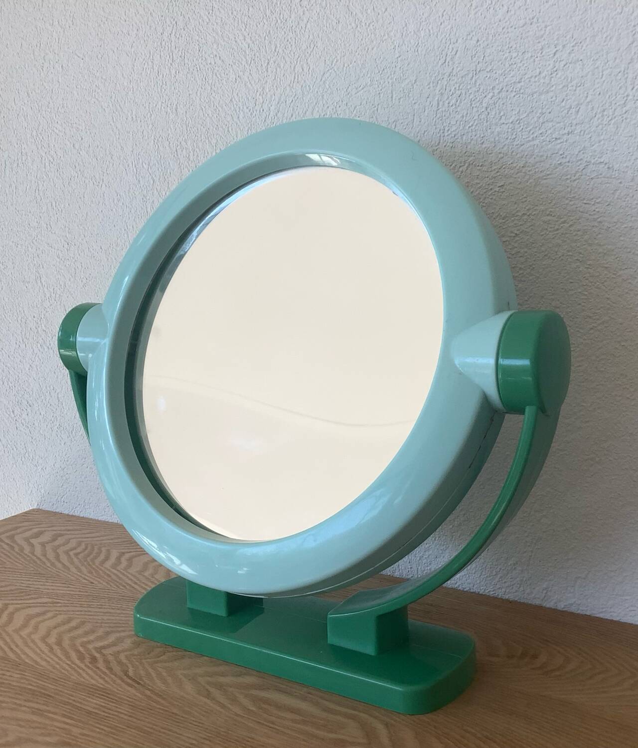 Vintage two-tone swivel mirror