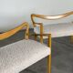 Benches Attributed to Guglielmo Ulrich, Blonde Maple & Bouclé, Italy 1940s