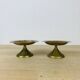 Pair of gilded brass candlesticks