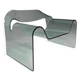 "Ghost" chair in glass by Cini Boeri for FIAM Italy, 1980s.