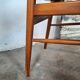 Set of 4 vintage Scandinavian chairs with Skaï seat