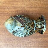 Bird sculpture in Danish studio pottery from the mid-century by Søholm, 1960s.