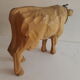 Carved wooden cow