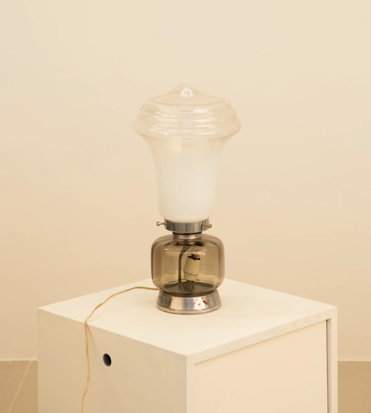 Italian glass lamp 70's