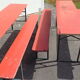 2 placemats and brewery benches