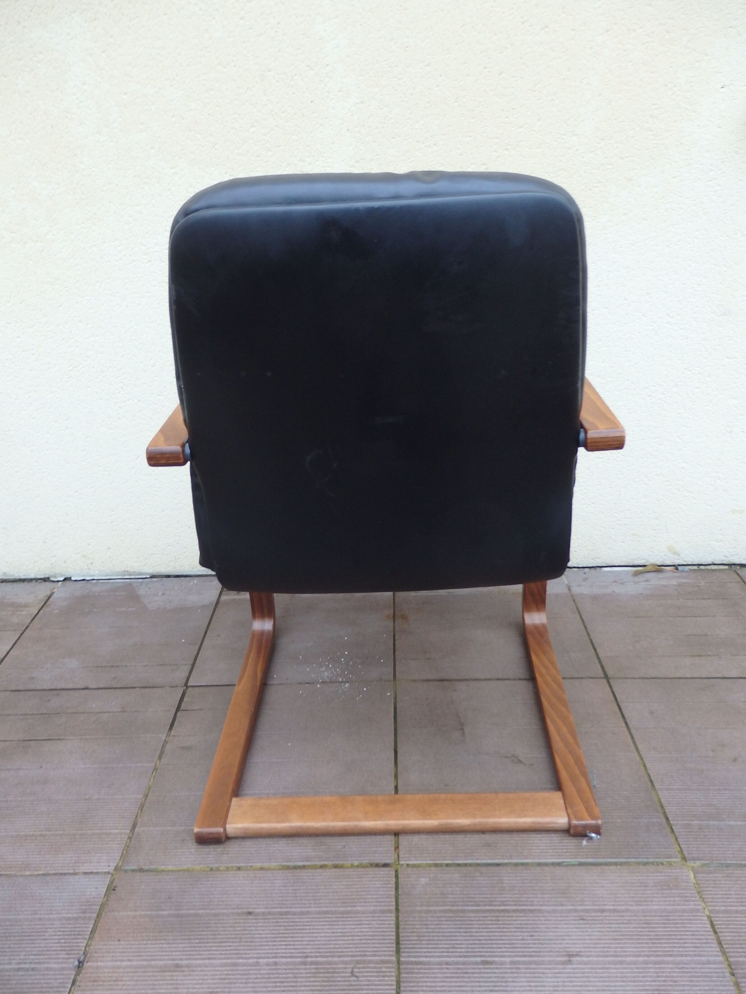Vintage Prosiege leather leather juke-vm chair
