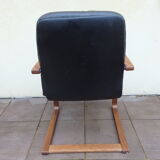 Vintage Prosiege leather leather juke-vm chair